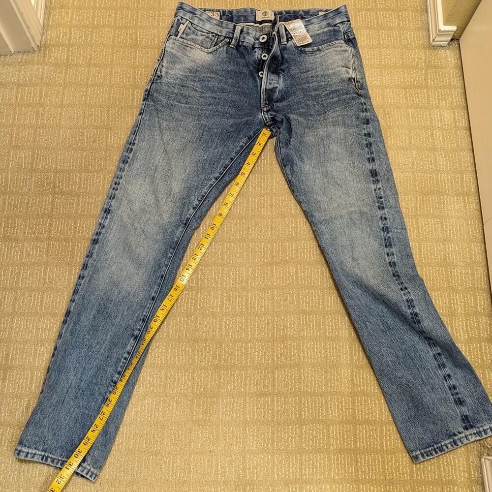 timberland men's jeans slim waist 33, inseam 31